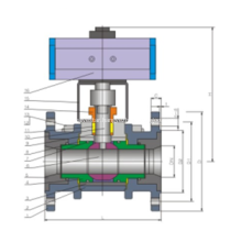 Pneumatic  Ceramic  Ball Valve